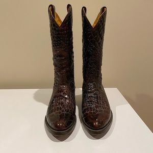 Rudel Rogers Alligator Embossed Western Boot